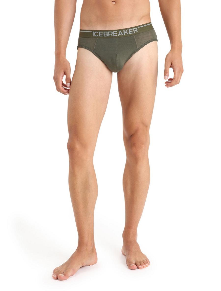 Sous Vêtement Icebreaker Merino Anatomica Briefs Homme Vert Olive | FR 1297LISH